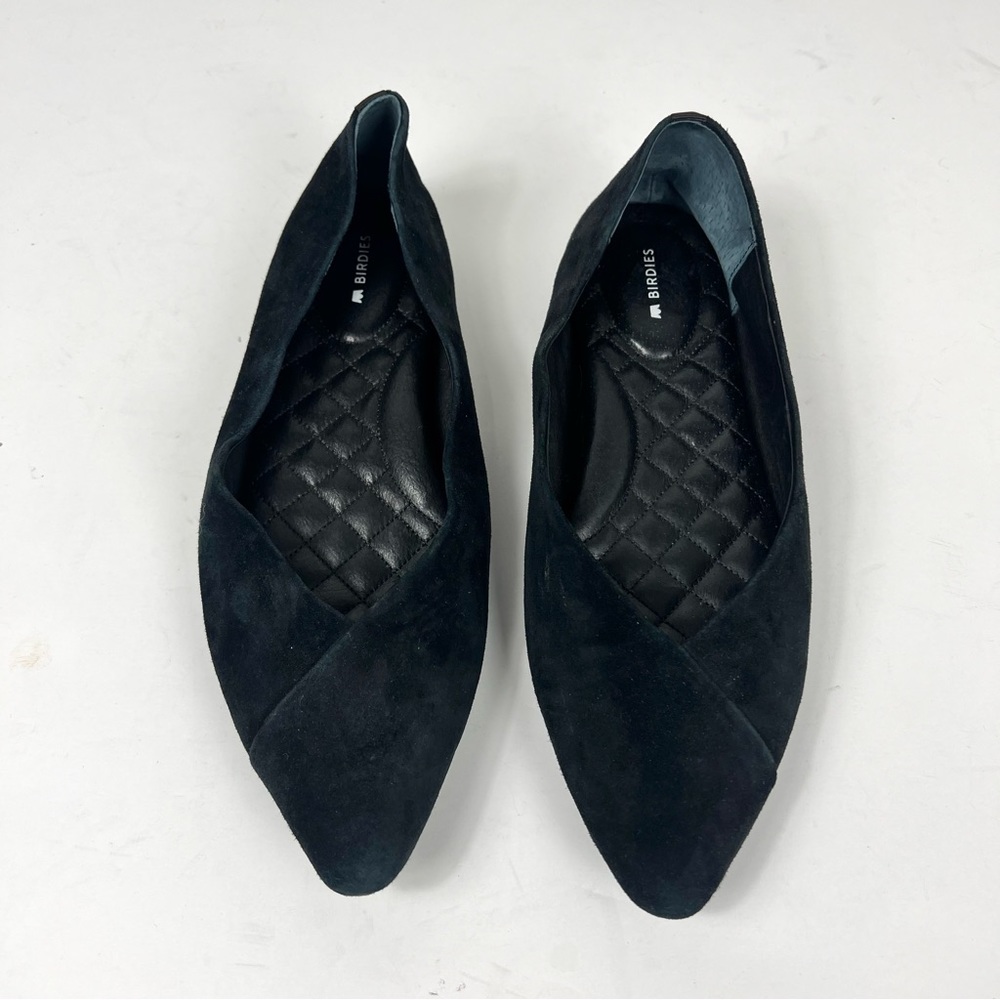 Birdies The Goldfinch Suede Point Toe Flats size 9